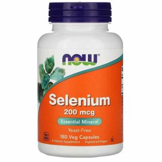 NOW FOODS Selenium 200mcg (Selen) 180 Kapsułek wegańskich