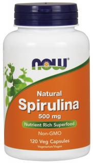 NOW FOODS Spirulina 500 mg (120 kaps.)