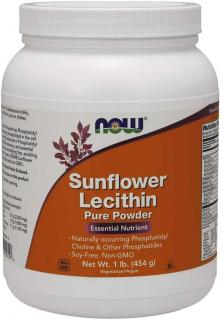 NOW FOODS Sunflower Lecithin Powder (Lecytyna słonecznikowa) 454g