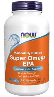 NOW FOODS Super Omega EPA Molekularnie destylowany 240 Kapsułek żelowych