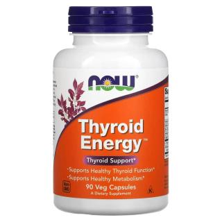 NOW FOODS Thyroid Energy (Wsparcie Tarczycy) - 90 kapsułek wegetariańskich