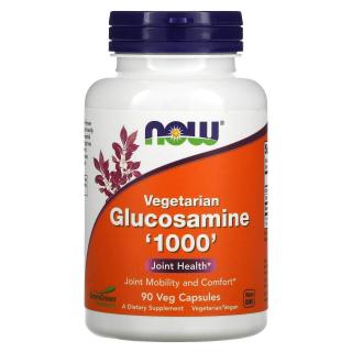 NOW FOODS Vegetarian Glucosamine '1000' (Wegetariańska Glukozamina) 90 Kapsułek wegetariańskich