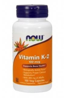 NOW FOODS Vitamin K2 (Witamina K2) 100mcg - 100 kapsułek wegańskich