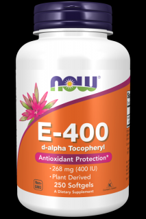 NOW FOODS Witamina E 400 IU - 268 mg (250 kaps.)