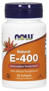 NOW FOODS Witamina E 400 IU (50 kaps.)
