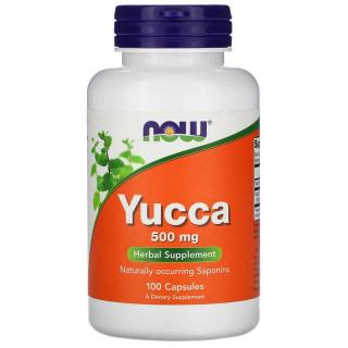 NOW FOODS Yucca 500mg (Poprawa samopoczucia) 100 Kapsułek