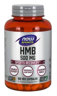 NOW SPORTS HMB 500mg (Regeneracja po wysiłku) 120 Kapsułek wegetariańskich