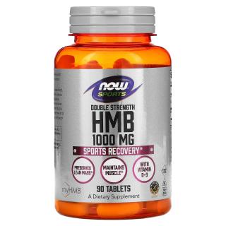 NOW SPORTS HMB Double Strength 1000mg (Regeneracja po wysiłku) 90 Tabletek