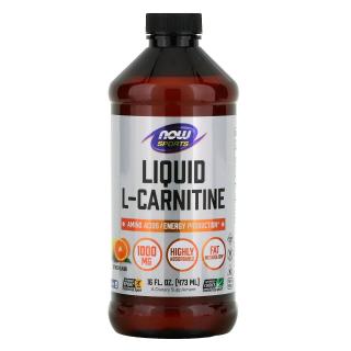 NOW SPORTS L-Carnitine Liquid 1000mg (L-Karnityna w płynie) 473ml Cytrusowy