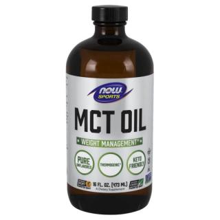 NOW SPORTS MCT Oil  100% Pure (Olej MCT) - 473 ml