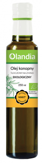 Olandia olej konopny tłoczony na zimno bio 250 ml