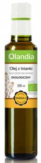 Olandia olej z lnianki tłoczony na zimno bio 250 ml