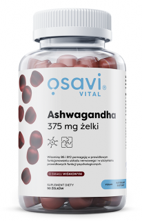 Osavi Ashwagandha 375 mg 90 żelków o smaku wiśniowym