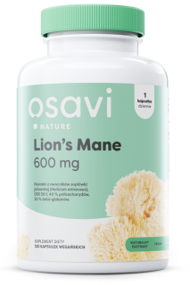 Osavi Lion's Mane Nature 600 mg 120 kapsułek wegańskich