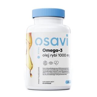 OSAVI Omega-3 Olej Rybi 1000mg 60 Kapsułek żelowych Cytryna