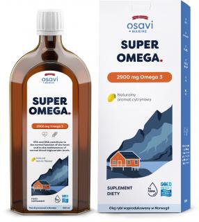 Osavi Super Omega 3 (Marine) 2900mg 500ml o smaku cytrynowym
