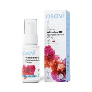 OSAVI Witamina B12 Metylokobalamina Spray Doustny 100mcg 25ml Wiśnia