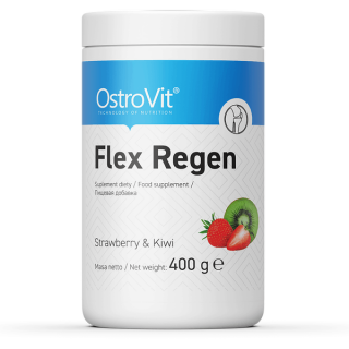 OSTROVIT Flex Regen (Układ kostno-stawowy) 400g Truskawka-Kiwi