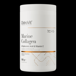 OSTROVIT Kolagen Morski + Kwas Hialuronowy + Witamina C - smak mango z ananasem (500 g)