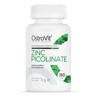 OSTROVIT Zinc Picolinate (Pikolinian cynku) 150 Tabletek