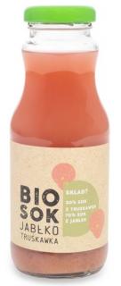 Owocowe smaki sok jabłkowo  truskawkowy nfc bio 250 ml
