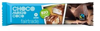Oxfam baton z nadzieniem kokos  mango w polewie z mlecznej czekolady fair trade bio 33 g
