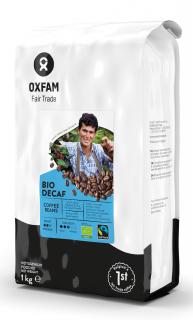 Oxfam kawa ziarnista bezkofeinowa arabica/robusta fair trade bio 1 kg