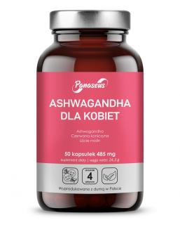 PANASEUS Ashwagandha dla kobiet 50 Kapsułek