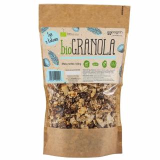 Papagrin granola figa z kokosem bez dodatku cukrów bezglutenowa bio 320 g