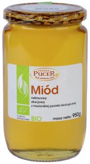 Pasieka pucer miód nektarowy akacjowy  bio 950 g