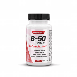 PHARMOVIT B-50 Methyl B-Complex 60 Kapsułek