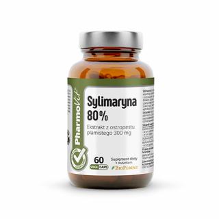PHARMOVIT Sylimaryna 80% (Ekstrakt z ostropestu plamistego) 60 Kapsułek wegetariańskich
