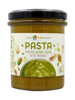 Pięć przemian krem pistacjowy bez dodatku cukrów bezglutenowy 180 g