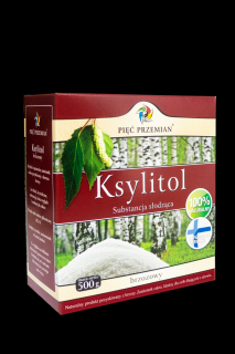 Pięć przemian ksylitol 500 g (pudełko papierowe)