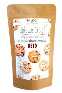 Pięć przemian mieszanka do wypieku ciastek z czekoladą bez dodatku cukrów bezglutenowa keto 365 g