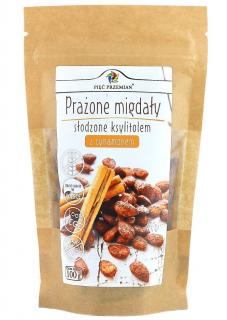 Pięć przemian migdały prażone z cynamonem słodzone ksylitolem bezglutenowe 100 g