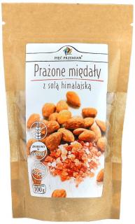 Pięć przemian migdały prażone z solą kłodawską bezglutenowe 100 g