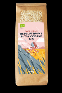 Pięć przemian płatki owsiane błyskawiczne bezglutenowe bio 500 g
