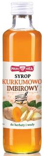Polska róża syrop kurkumowo  imbirowy 250 ml