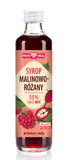 Polska róża syrop malinowo  różany 250 ml