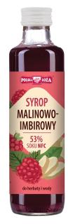 Polska róża syrop malinowy z imbirem 250 ml