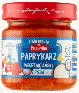 Primavika paprykarz wegański z ryżem bezglutenowy 160 g