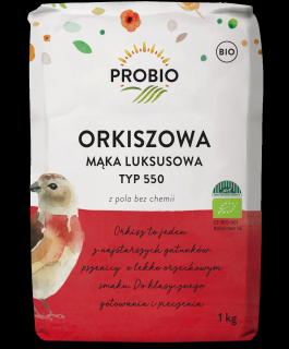 Probio mąka orkiszowa luksusowa typ 550 bio 1 kg