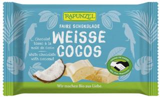 Rapunzel czekolada biała z wiórkami kokosowymi bio 100 g