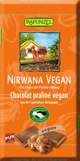 Rapunzel czekolada kuwertura z nadzieniem pralinowym nirwana bio 100 g
