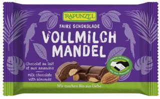 Rapunzel czekolada mleczna z migdałami bio 100 g