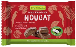 Rapunzel czekolada mleczna z nadzieniem nugatowym fair trade bio 100 g