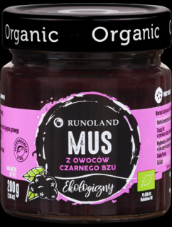 Runoland mus z czarnego bzu bio 200 g
