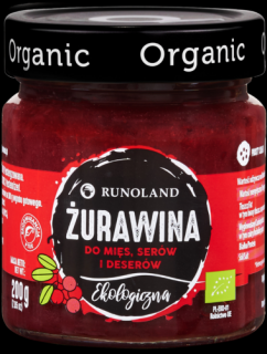 Runoland żurawina do mięs, serów i deserów bio 200 g
