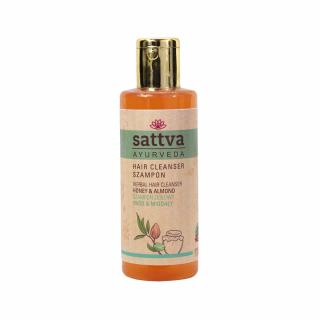 Sattva szampon ziołowy do włosów miód i migdały 210 ml
